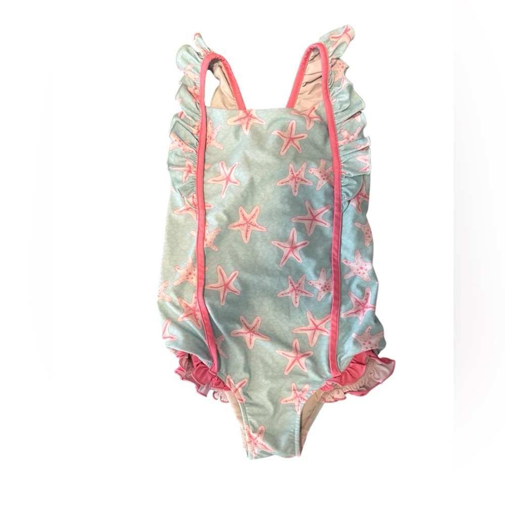 Starfish Print Lily Pulitzer Kids Swimsuit